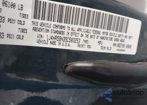 2005 Jeep Grand Cherokee Limited from USA, damaged, VIN 1J4HR58N35C503253